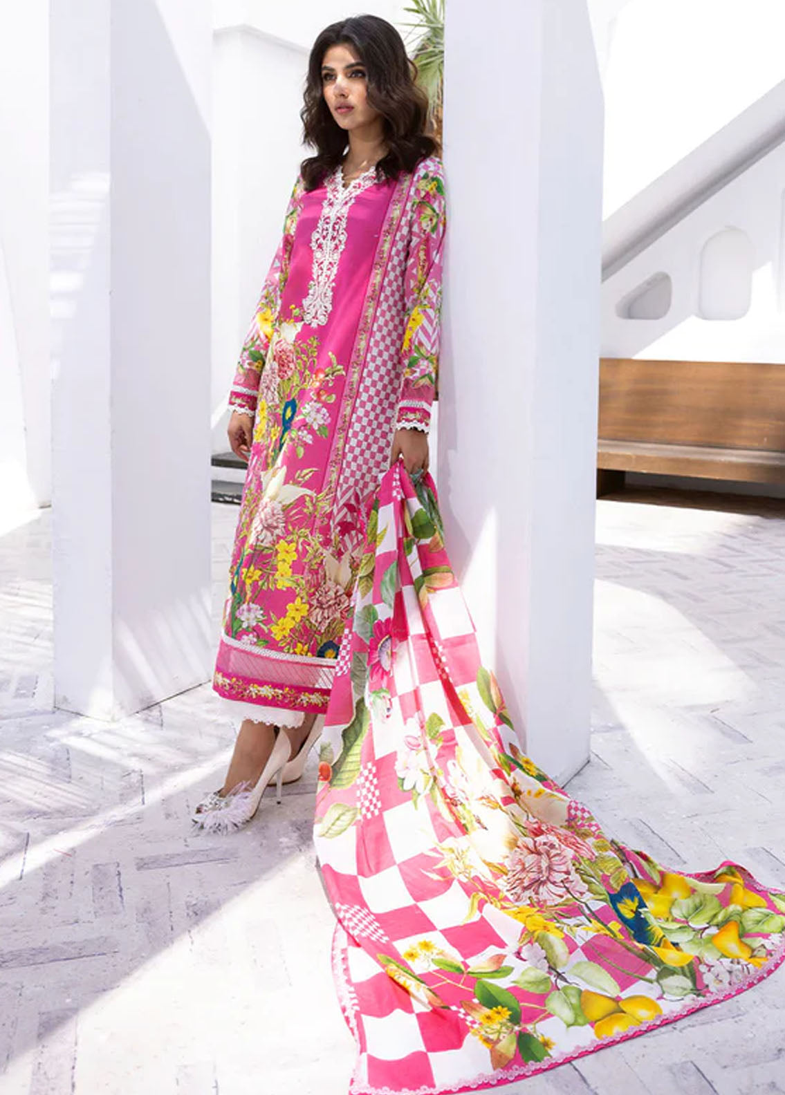 Roheenaz by Mushq Spring Summer Lawn Coral Reef