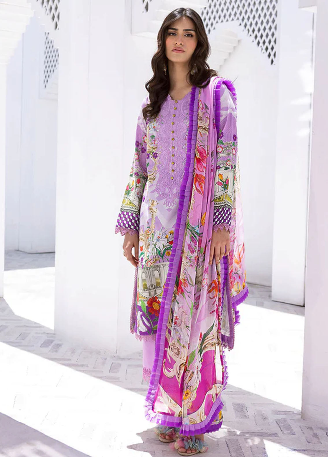 Roheenaz by Mushq Spring Summer Lawn Mermaid Melody