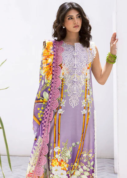 Roheenaz by Mushq Spring Summer Lawn Orchid Oasis