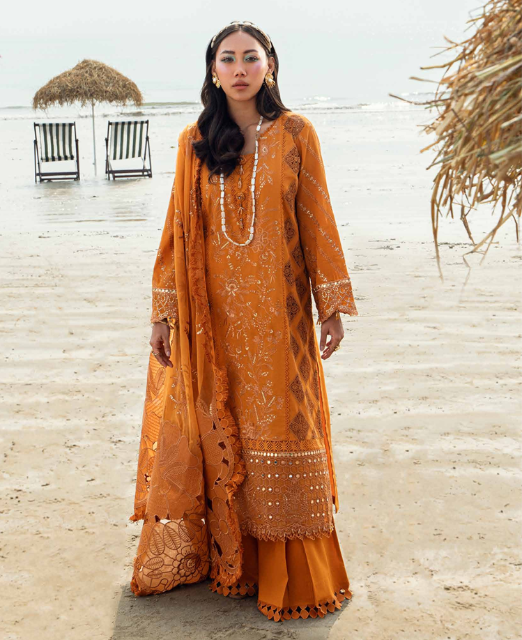 Nureh Khuwab Embroidered Swiss Lawn Unstitched 3 Piece Suit NE-149