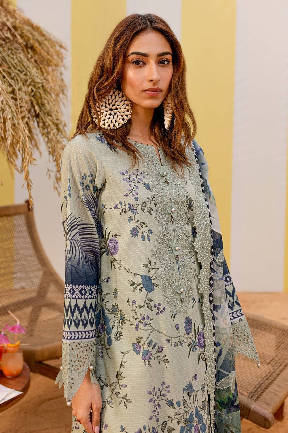 Nureh Gardenia Lawn Collection 2025 - NSG - 183