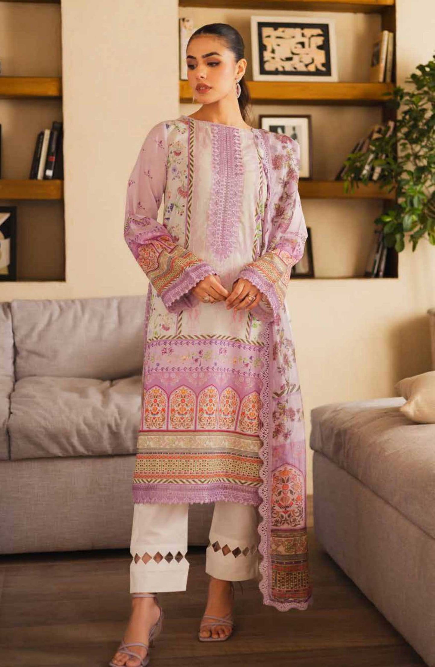 Freesia Zen Embroidered Lawn Collection 2025 Naairah