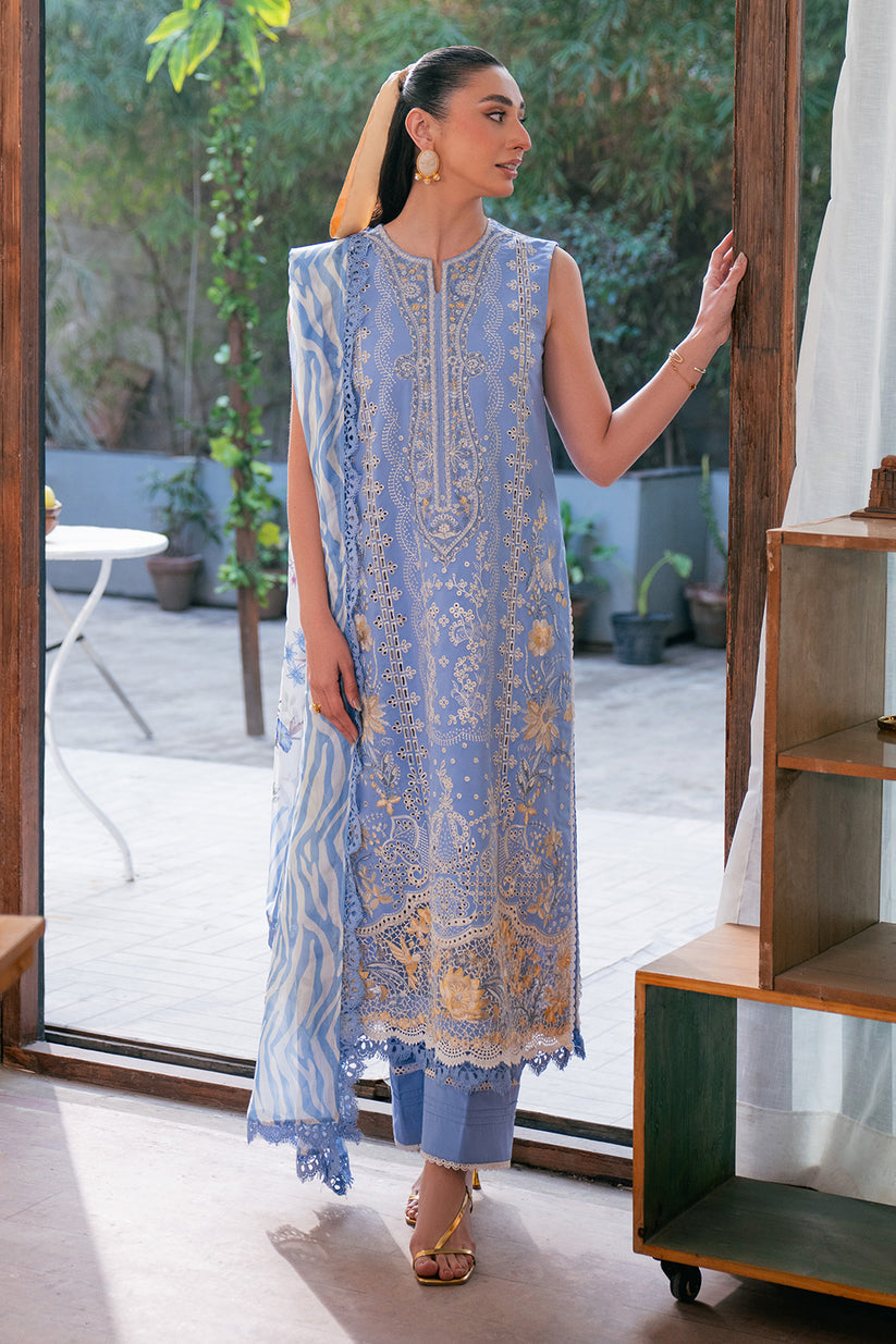 Neeshay Symphony Luxury Lawn 2024 - Indigo