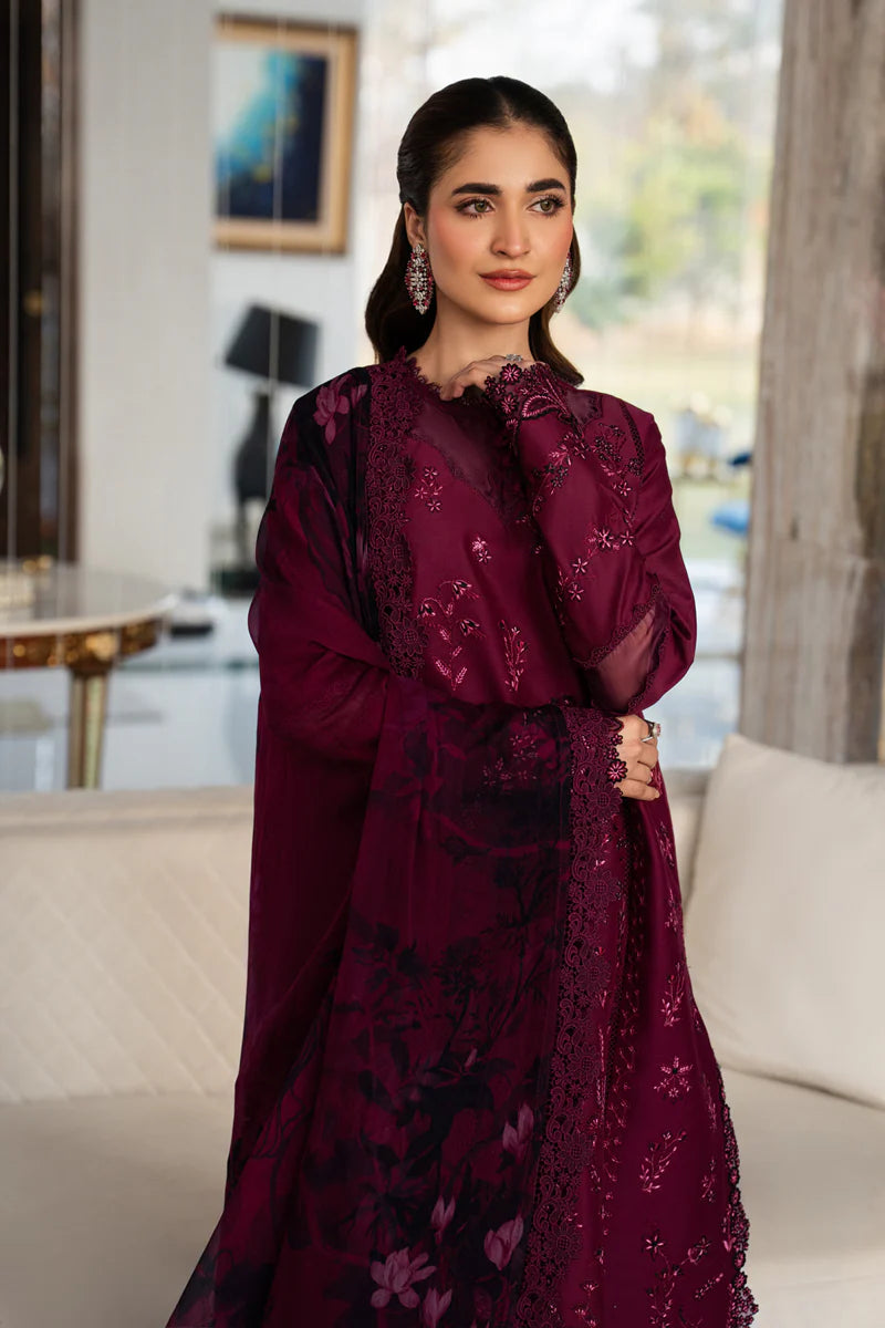RANGRASIYA CARNATION EID EDIT UNSTITCHED'26| Nora