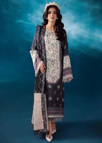 Secretoria By Nureh Embroidered Silk Suits 2024 S-07 Cosmia