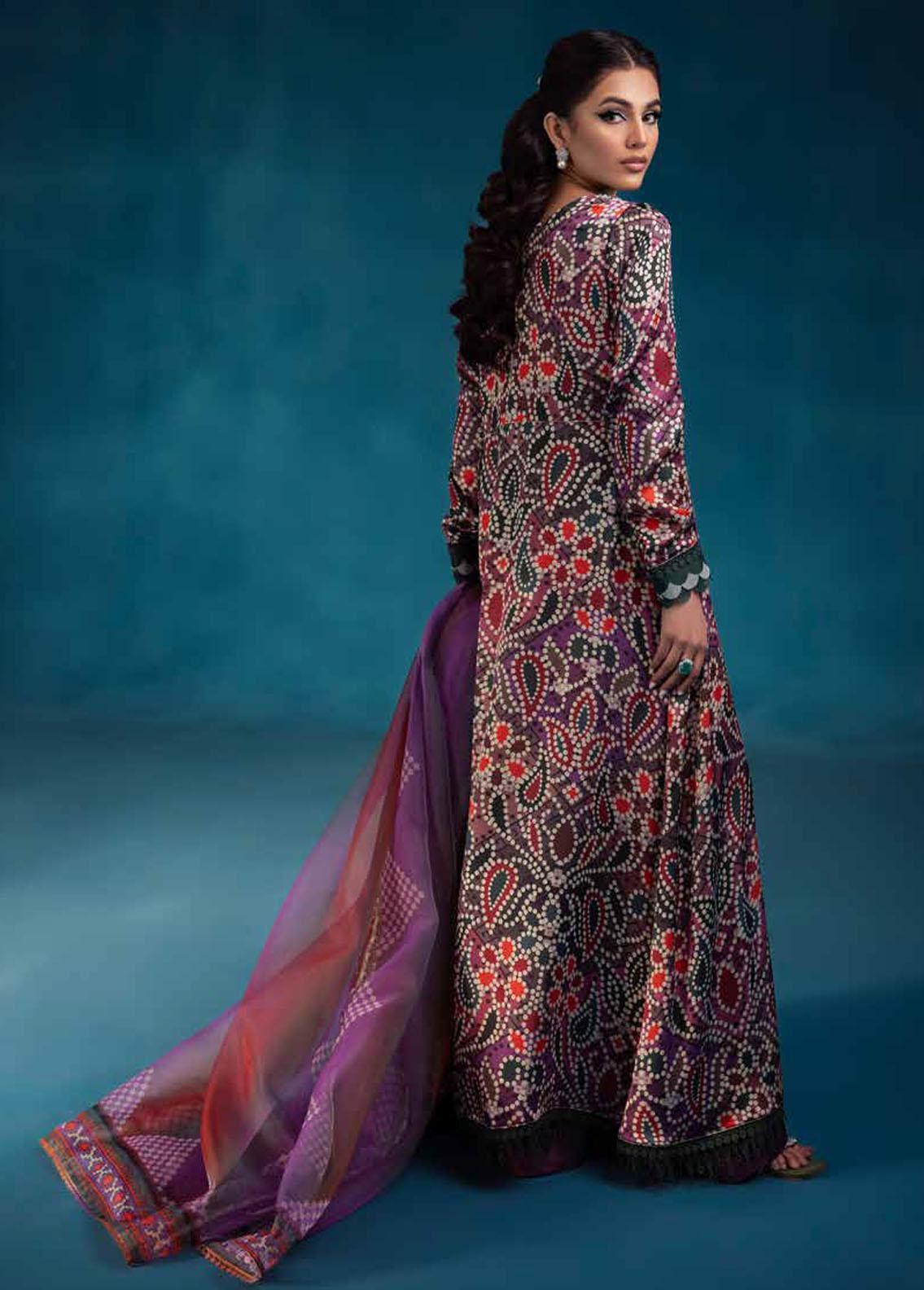 Secretoria By Nureh Embroidered Silk Suits 2024 S-09 Molly