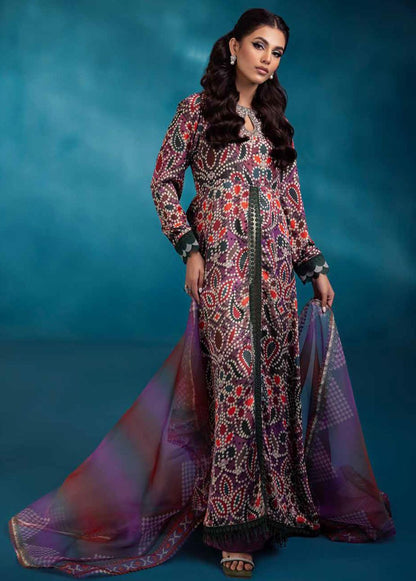 Secretoria By Nureh Embroidered Silk Suits 2024 S-09 Molly