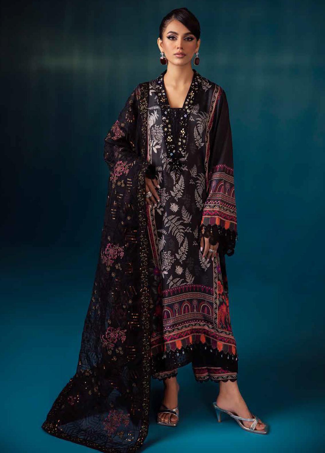 Secretoria By Nureh Embroidered Silk Suits 2024 S-11 Rio