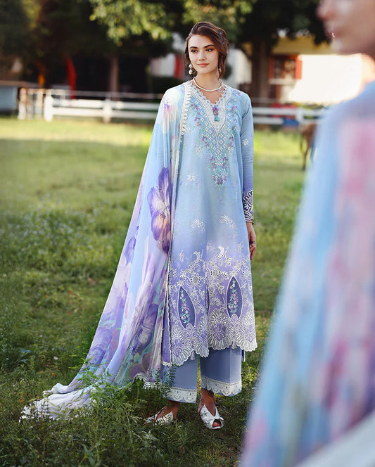 MUSHQ SOLACE OMBRE CHIKANKARI UNSTITCHED - OMBRE WHISPER MUNSS260203