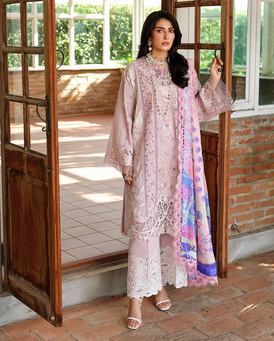 A MOI LUXURY LAWN BY MUSHQ UNSTITCHED'26 | Opulent Whisper