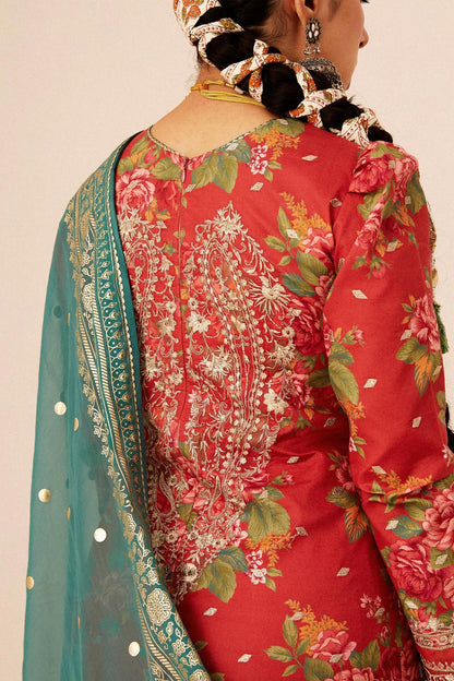 Zara Shahjahan LAWN UNSTITCHED Collection 2024 – PHOOL KARI-13B