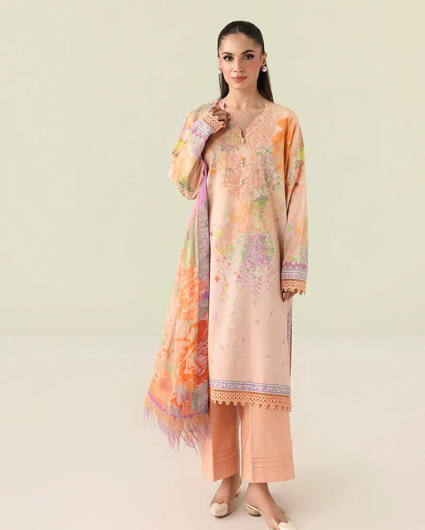 ROHEENAZ ROSETTE UNSTITCHED COLLECTION'26 | Sunlit Fern