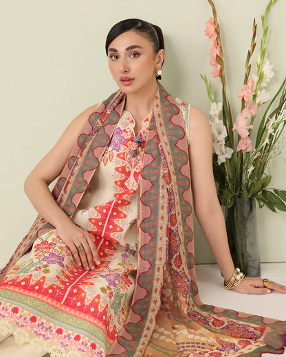 ROHEENAZ ROSETTE UNSTITCHED COLLECTION'26 | Pastel Symphony