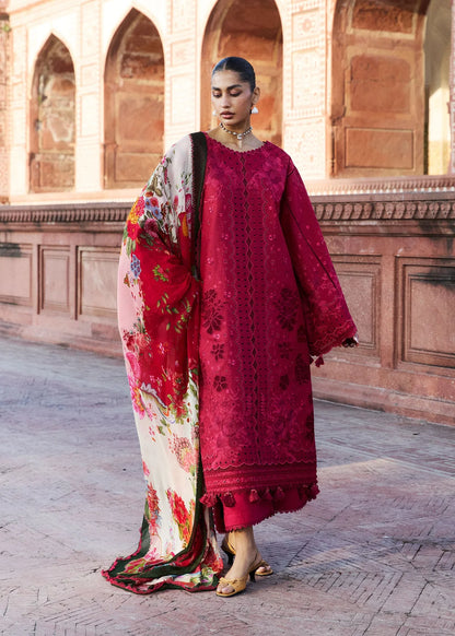ZAN Spring Summer Unstitched Luxury '26 - Qermez (Red)
