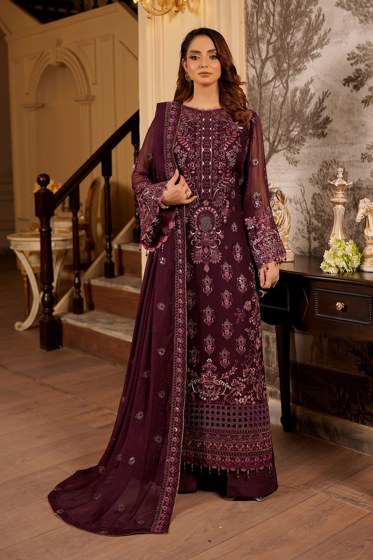 AARZU BY MARYAMS LUXURY LAWN VOL-5 UNSTITCHED'26| Nageena
