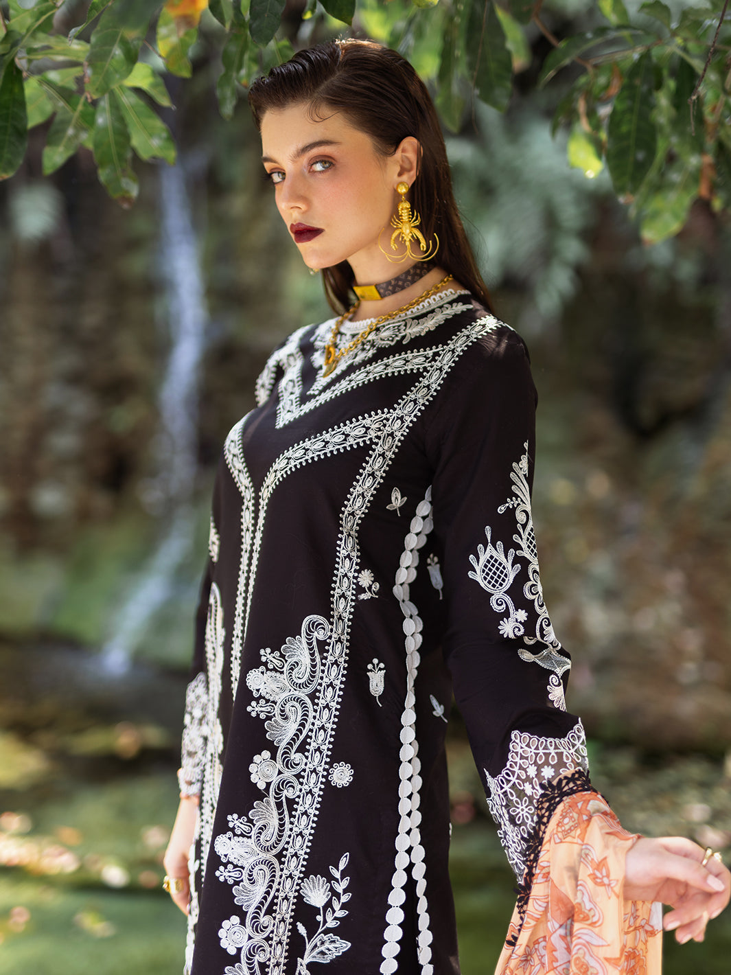 Roheenaz DAHLIA LAWN Collection 2024 – Celandine | 3 PC Unstitch Lawn