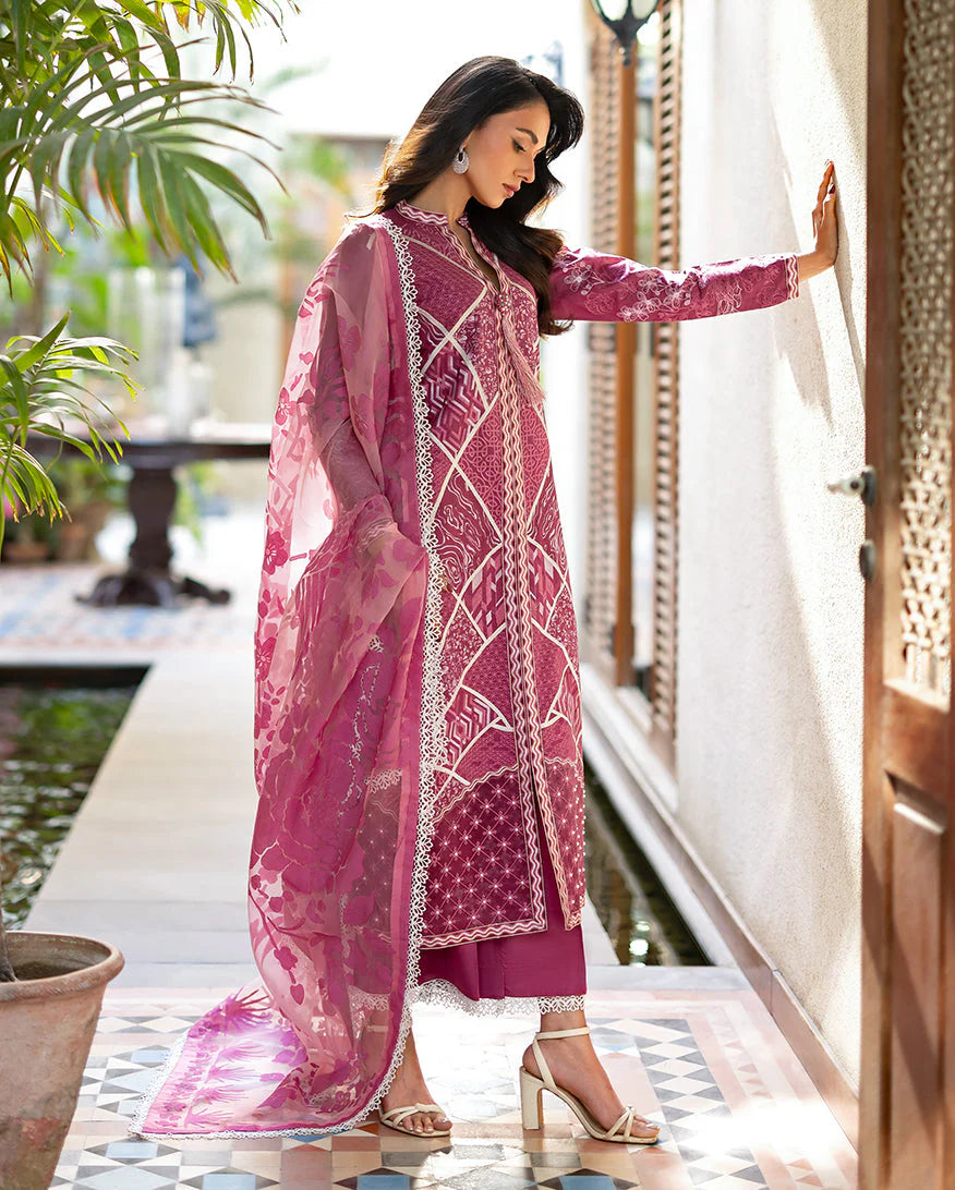 MUSHQ ASTORIA LUXURY LAWN UNSTITCHED'26| Rosea