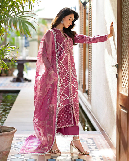 MUSHQ ASTORIA LUXURY LAWN UNSTITCHED'26| Rosea