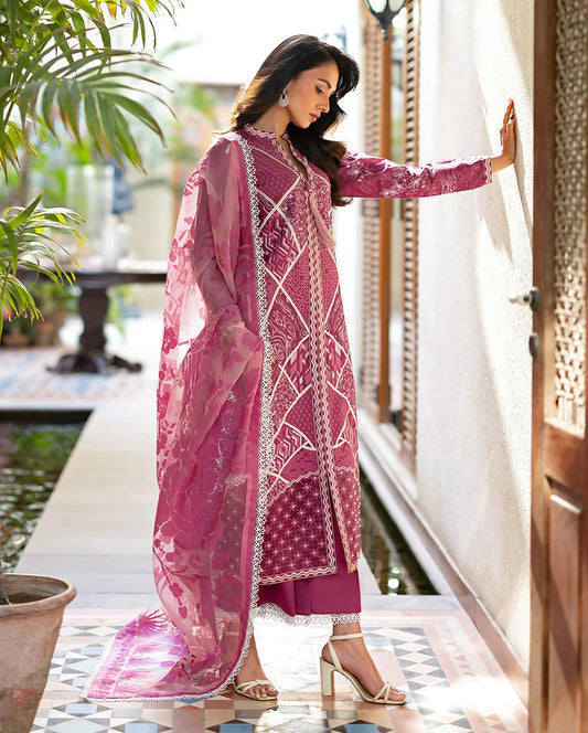 MUSHQ ASTORIA LUXURY LAWN UNSTITCHED'26| Rosea