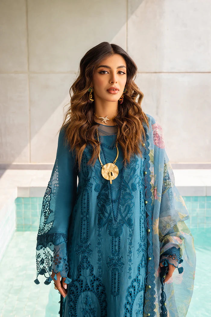 Saira Rizwan Luxury Lawn 2024 | SAPPHIRE - SRLL24-07