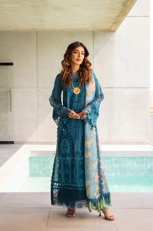 Saira Rizwan Luxury Lawn 2024 | SAPPHIRE - SRLL24-07