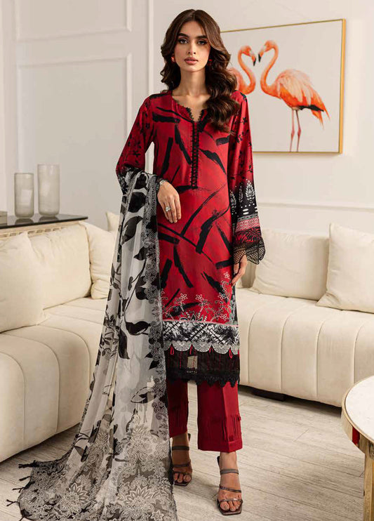 Nureh Signature Prints Unstitched Printed Viscose Collection 2024 SP-1 25