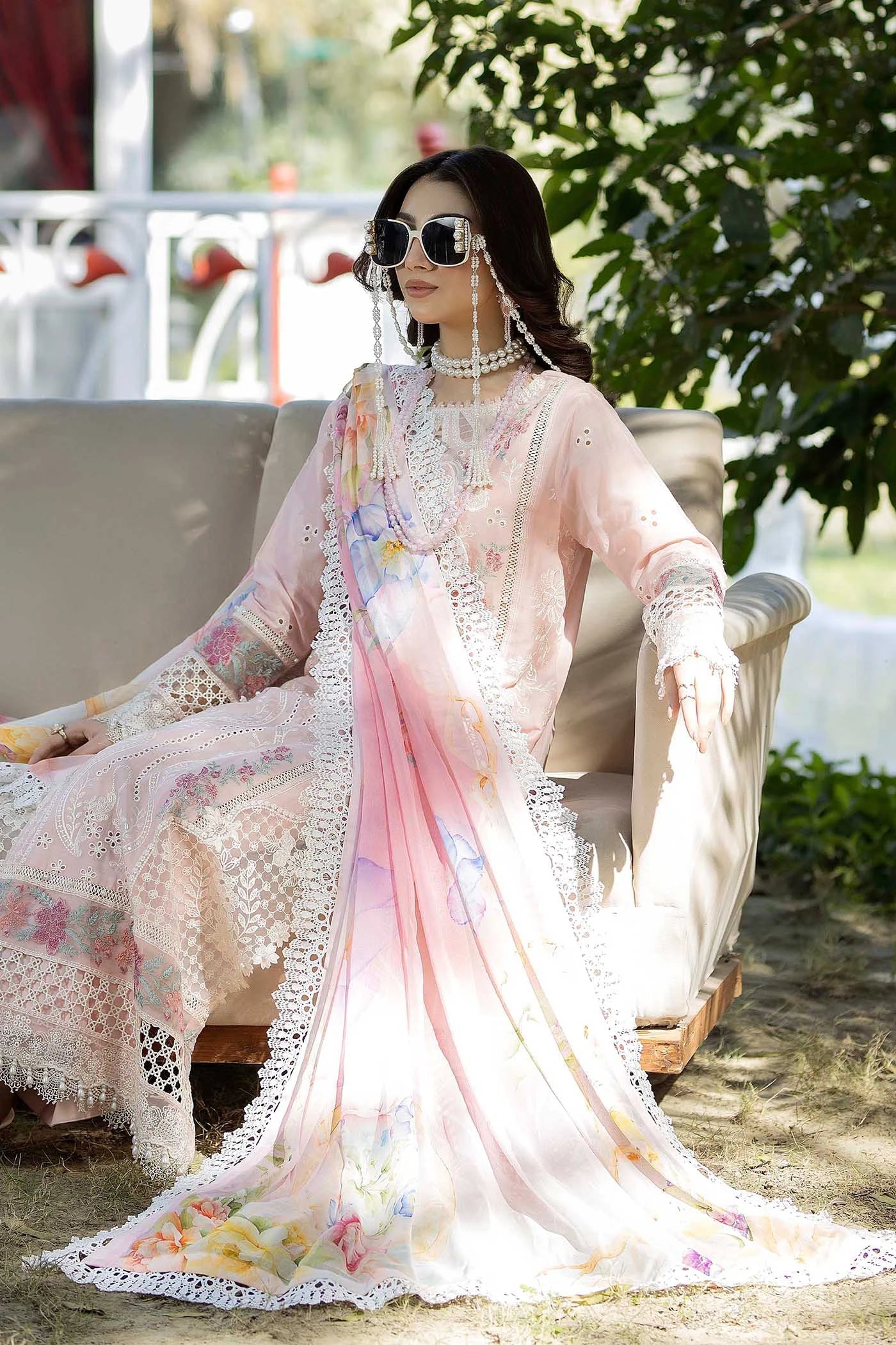 SERENE LUXURY LAWN BY ADAN LIBAS UNSTITCHED'26| D7