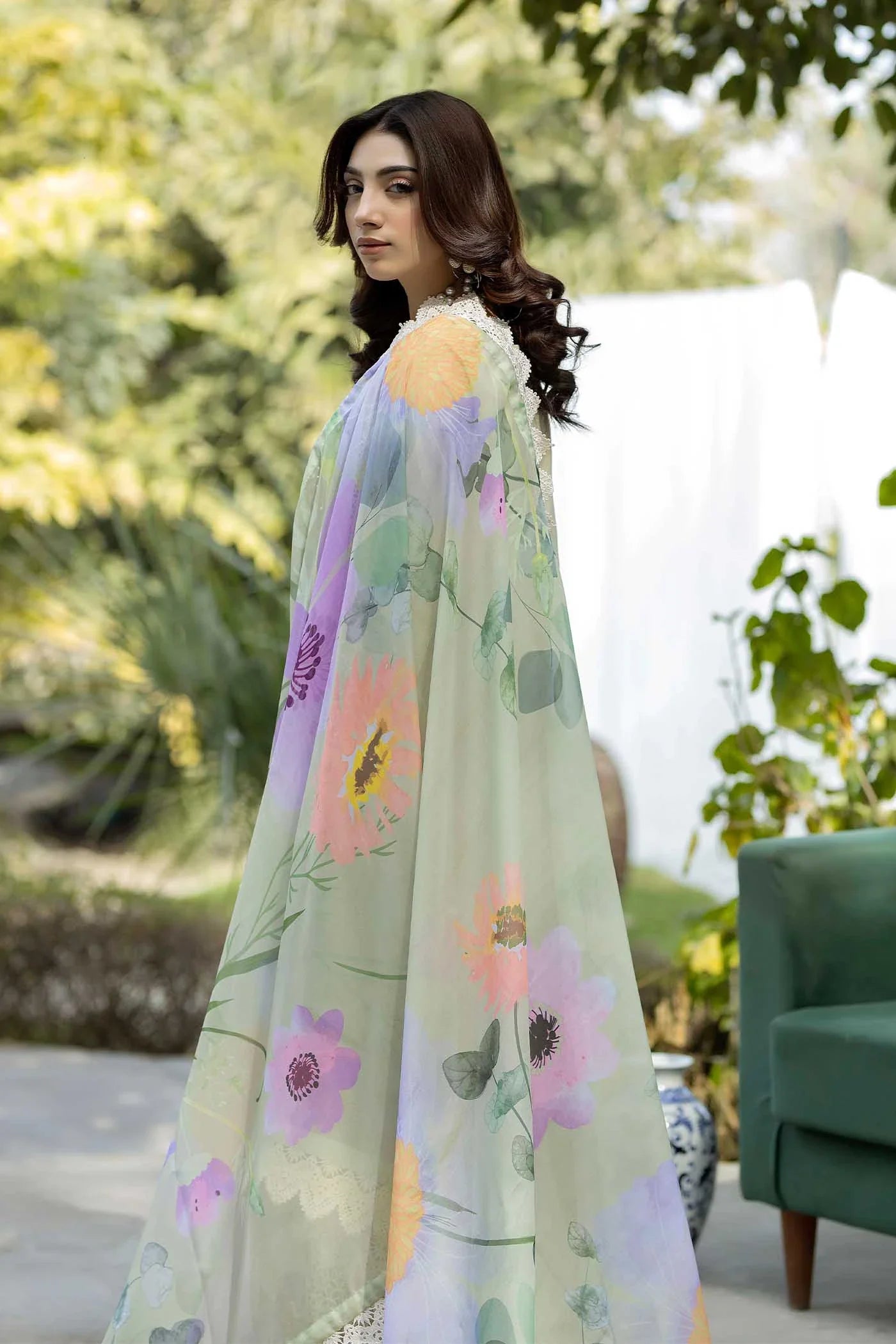 SERENE LUXURY LAWN BY ADAN LIBAS UNSTITCHED'26| D9