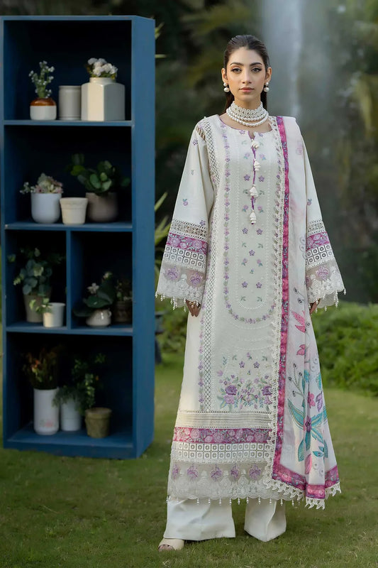 SERENE LUXURY LAWN BY ADAN LIBAS UNSTITCHED'26| D3