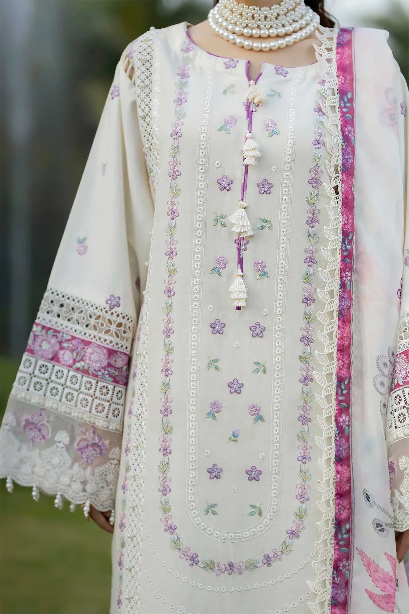 SERENE LUXURY LAWN BY ADAN LIBAS UNSTITCHED'26| D3