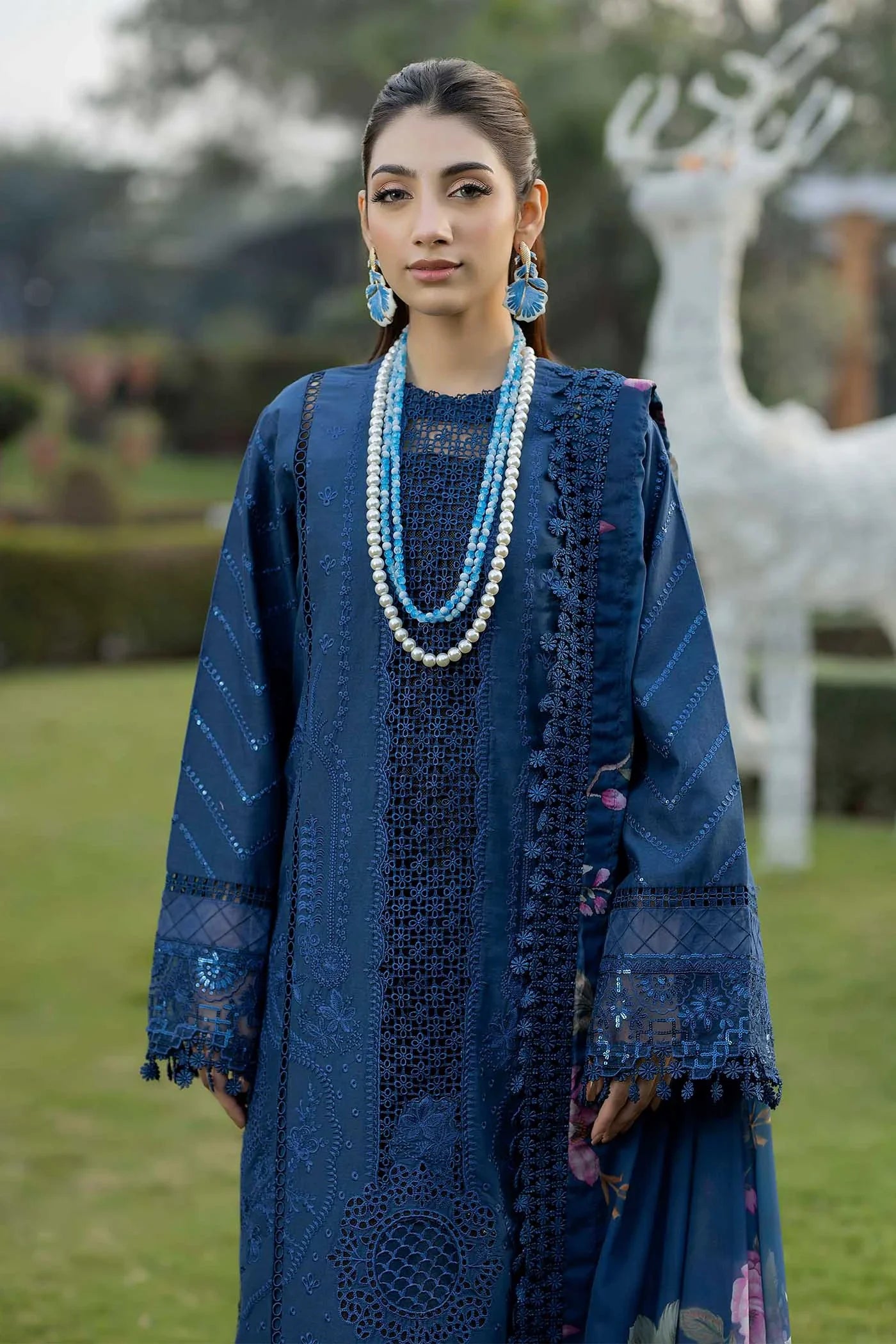 SERENE LUXURY LAWN BY ADAN LIBAS UNSTITCHED'26| D2