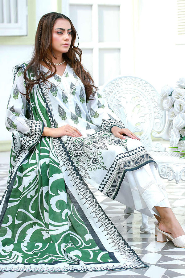 Sidra Aleem Series Lawn 24 Collection 2024 – SA#404