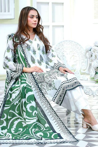 Sidra Aleem Series Lawn 24 Collection 2024 – SA#404