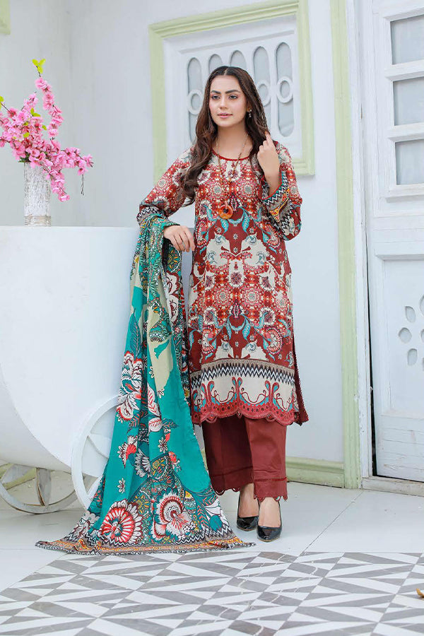 Sidra Aleem Series Lawn 24 Collection 2024 – SA#406