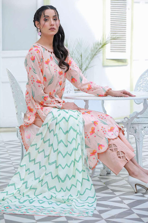 Sidra Aleem Series Lawn 24 Collection 2024 – SA#407