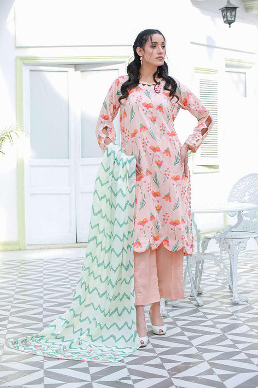 Sidra Aleem Series Lawn 24 Collection 2024 – SA#407