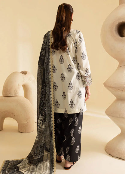 Leila by Mahnur Embroidered Summer Lawn Suits Unstitched 3 Piece - Slate