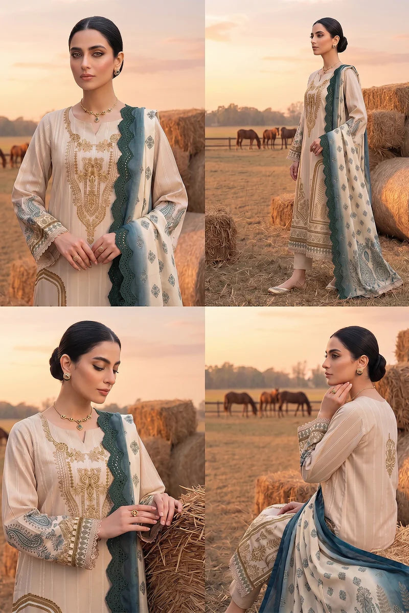 ADAN'S SUMMER PRINTS'26 UNSTITCHED LAWN - 4224