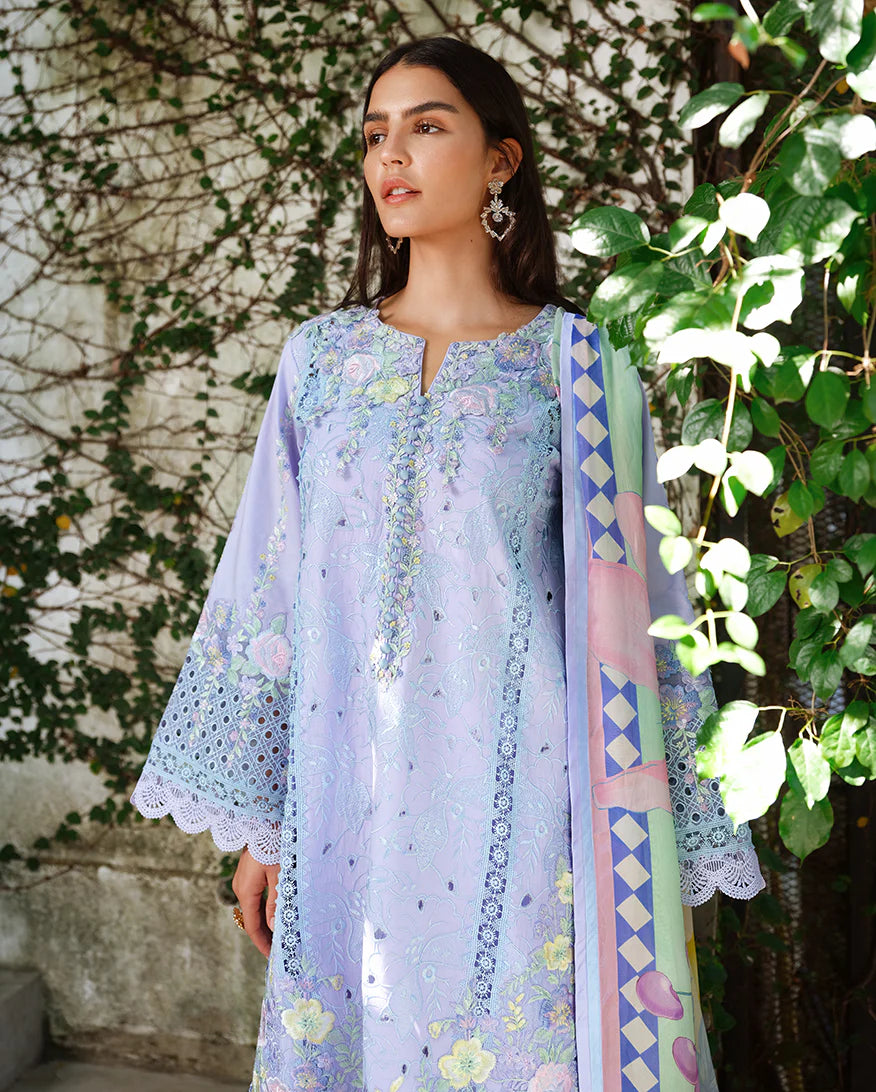 A MOI LUXURY LAWN BY MUSHQ UNSTITCHED'26 | Sweet Confession
