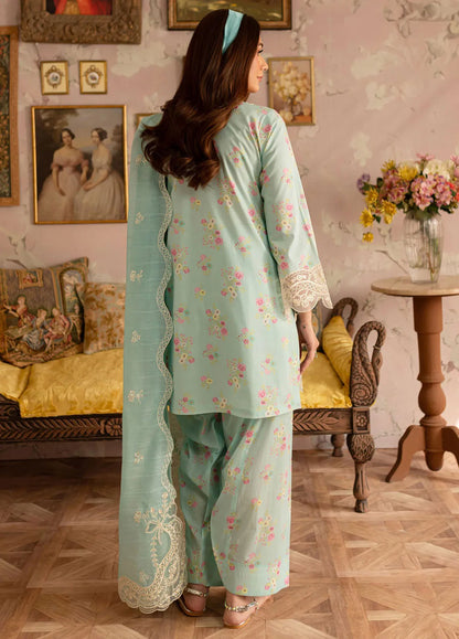 Leila by Mahnur Embroidered Summer Lawn Suits Unstitched 3 Piece - Tiffany