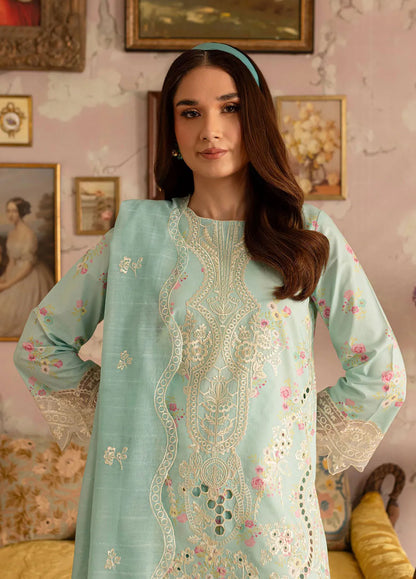 Leila by Mahnur Embroidered Summer Lawn Suits Unstitched 3 Piece - Tiffany