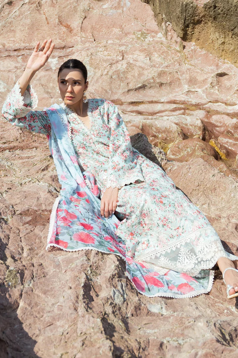 Afrozeh Summer Together Lawn Collection | Topaz