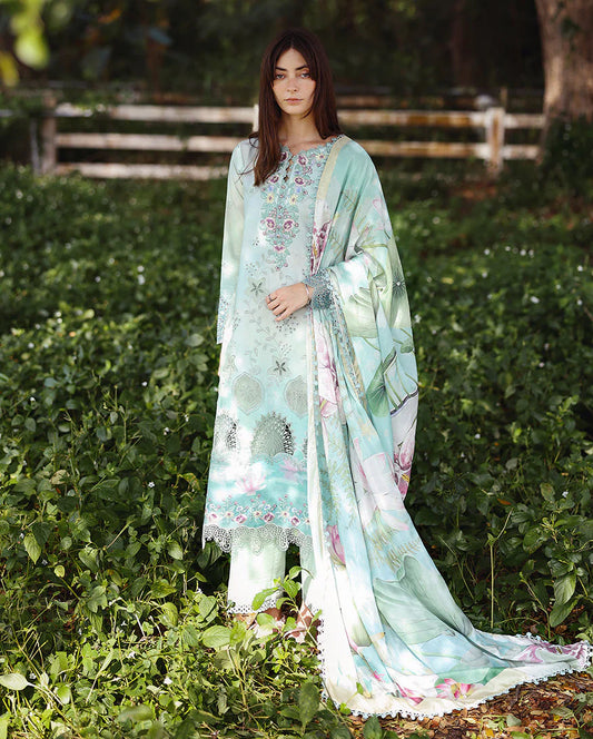 MUSHQ SOLACE OMBRE CHIKANKARI UNSTITCHED - TRANQUIL MUSE MUNSS260208