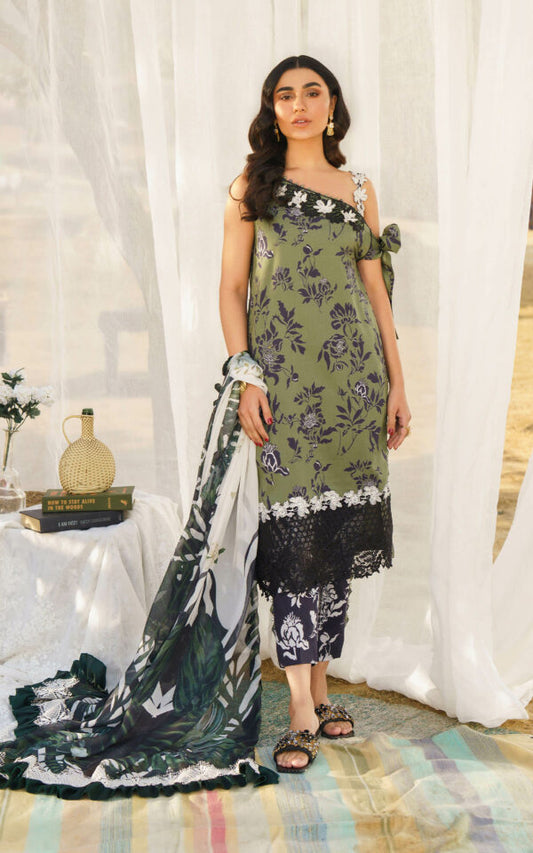 ASIFA & NABEEL MERAKI PRINTED LAWN Vol-01 2024 | U141M011