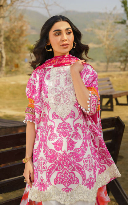 ASIFA & NABEEL MERAKI PRINTED LAWN Vol-01 2024 | U141M013