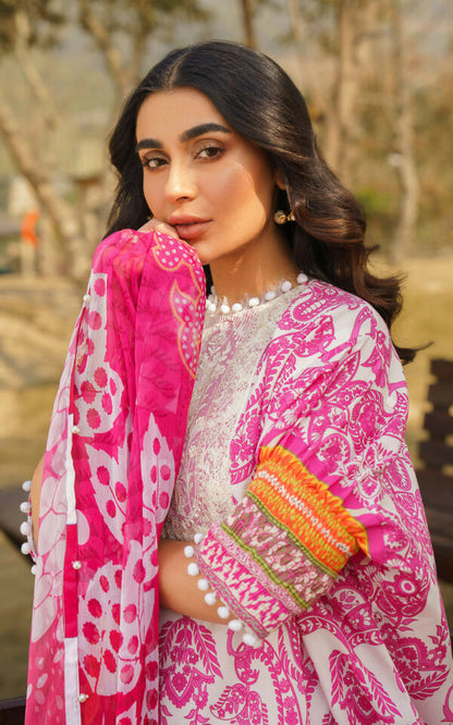 ASIFA & NABEEL MERAKI PRINTED LAWN Vol-01 2024 | U141M013