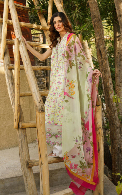 ASIFA & NABEEL MERAKI PRINTED LAWN Vol-01 2024 | U141M014