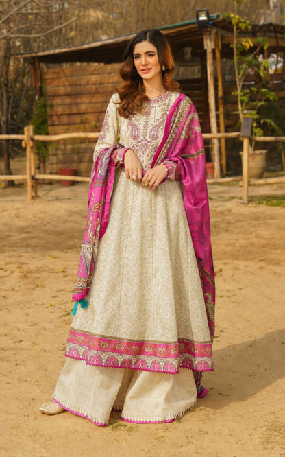 ASIFA & NABEEL MERAKI PRINTED LAWN Vol-01 2024 | U141M016