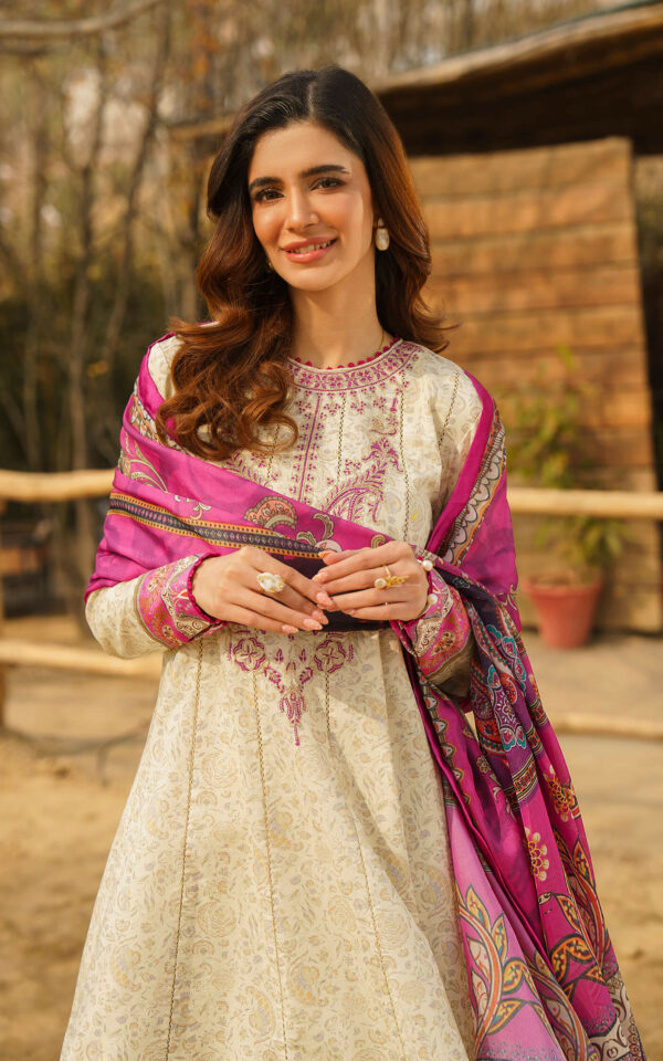 ASIFA & NABEEL MERAKI PRINTED LAWN Vol-01 2024 | U141M016