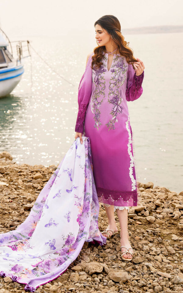 ASIFA & NABEEL MERAKI PRINTED LAWN Vol-01 2024 | U141M018